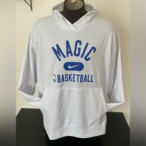 Men's Nike White Orlando Magic 2021-22 Dri-Fit Practice Pullover Hoodie